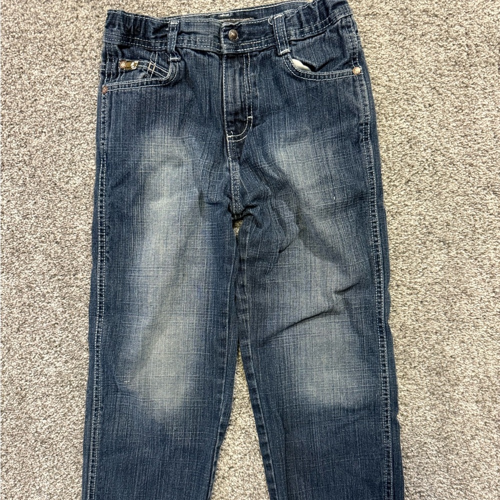 SouthPole Jeans Youth Boys 7‎ Regular Straight Dark Wash Denim